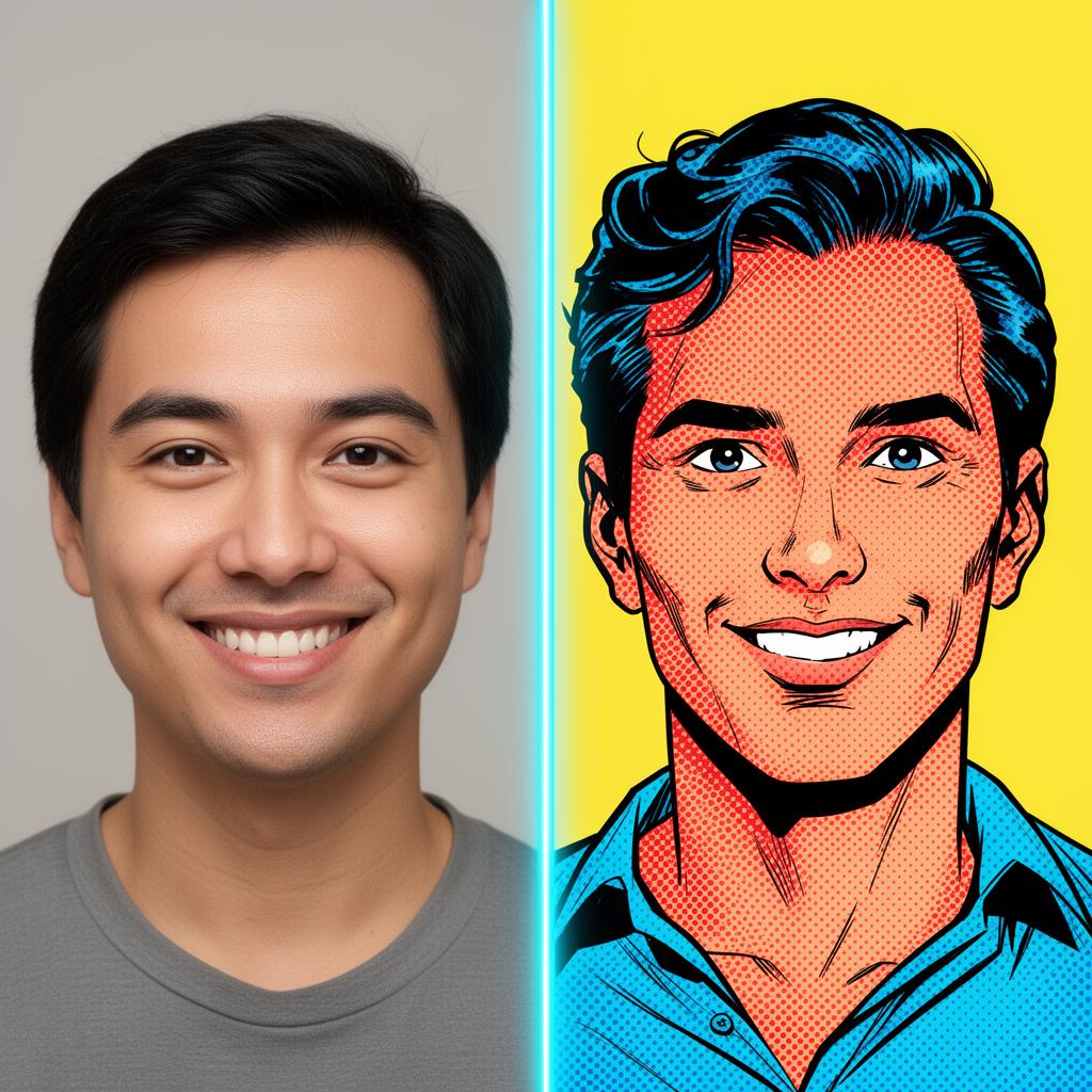 Comic Book before and after example
