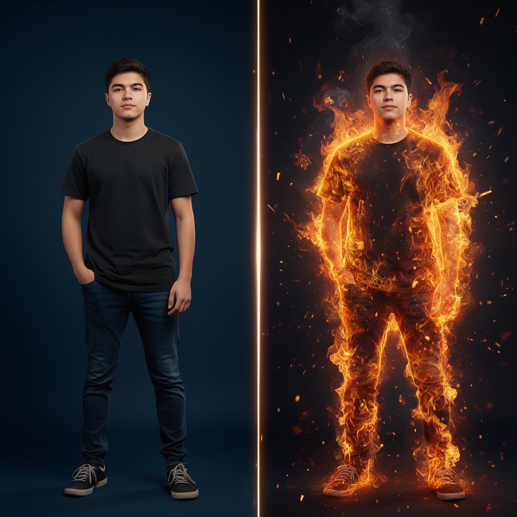 Inferno before and after