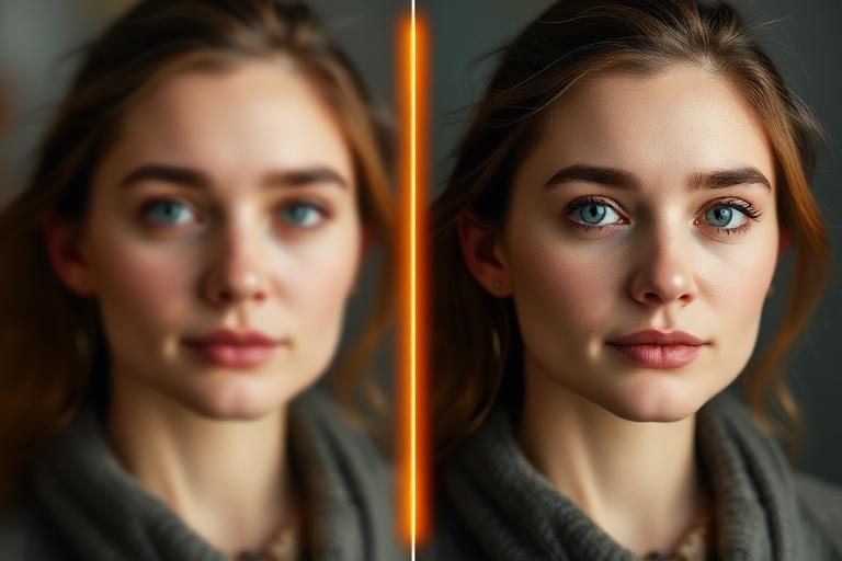 HD Enhance before and after example