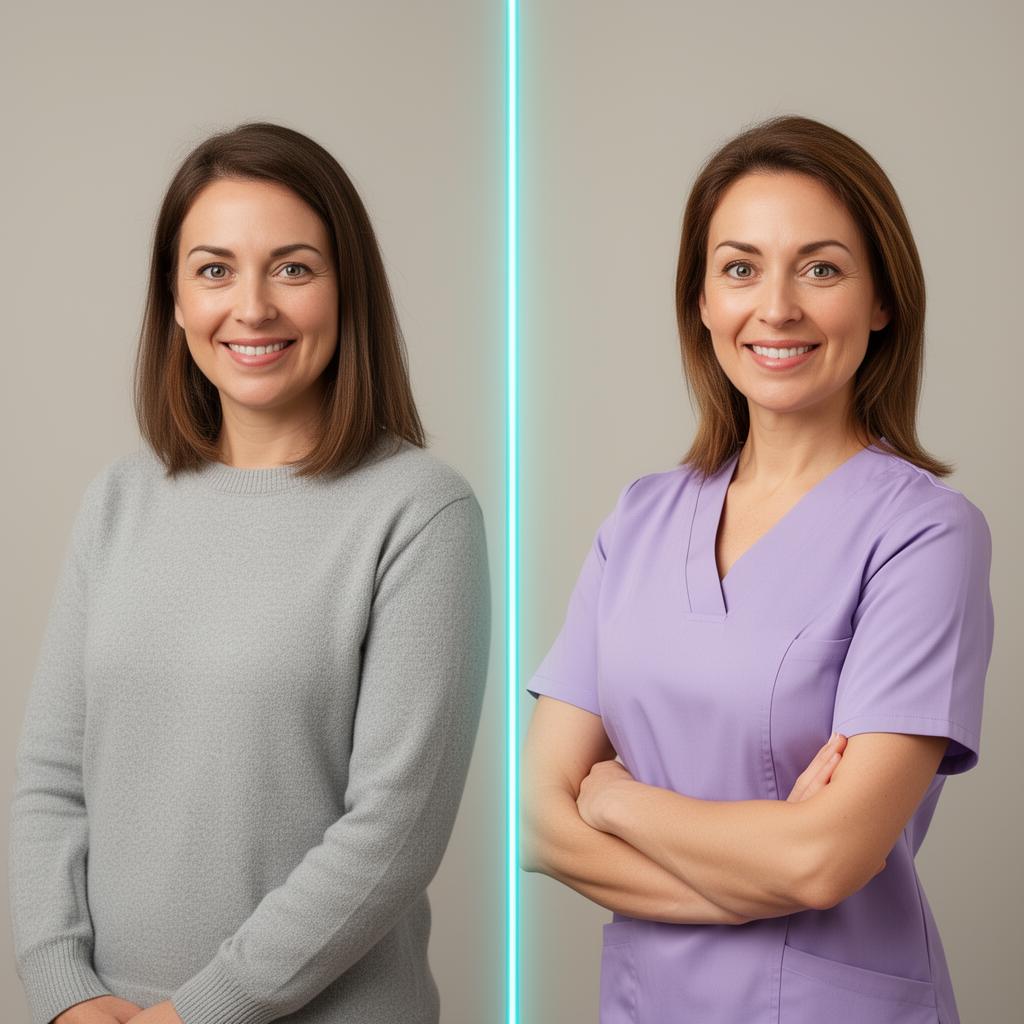 Nurse's Aide / CNA before and after example