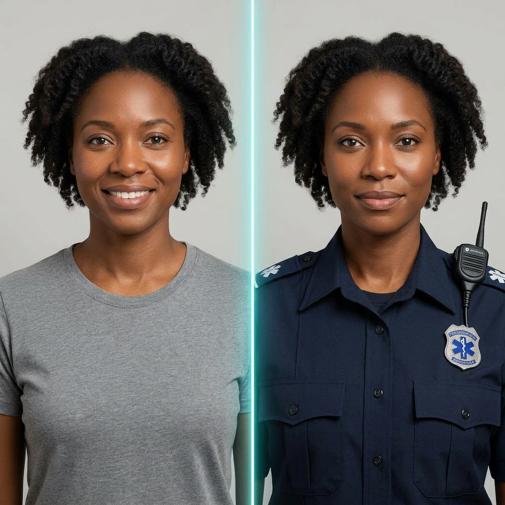 Paramedic / EMT before and after example