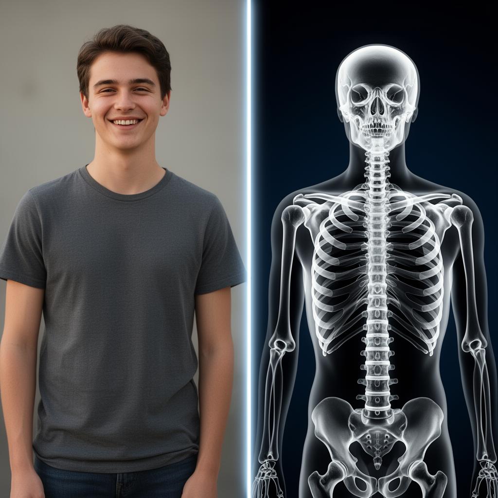 Skeleton X-Ray before and after